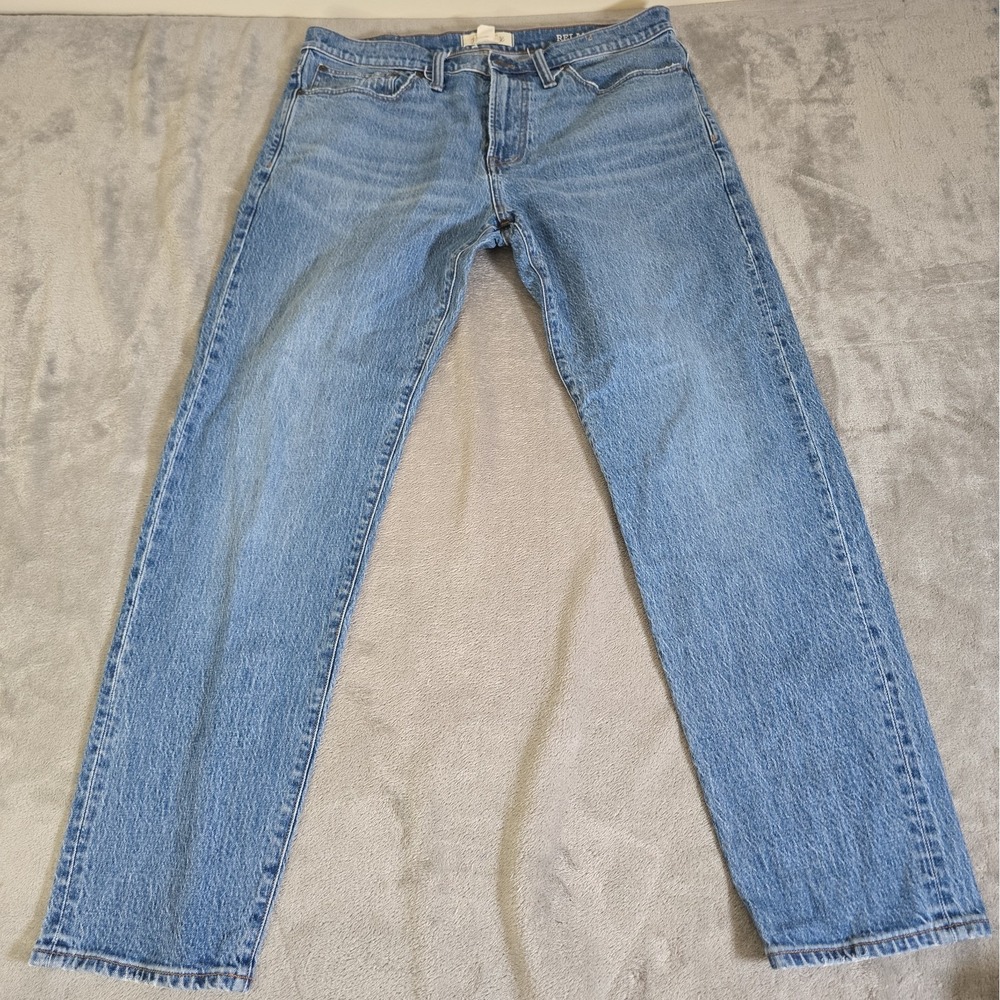 Madewell Jeans Mens 34x29 Blue Relaxed Taper Classicore Normcore Casual